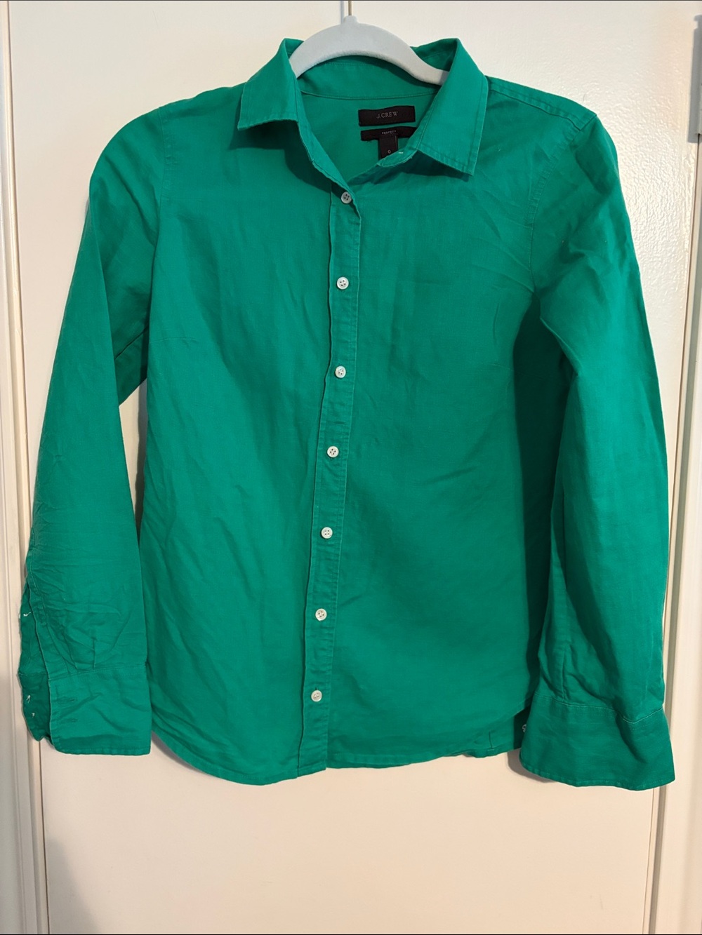 J. Crew Women's Button-Down Shirt in Teal